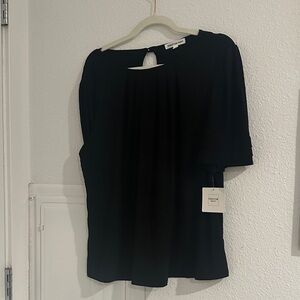 PerSeption Concept Elegant Black Blouse